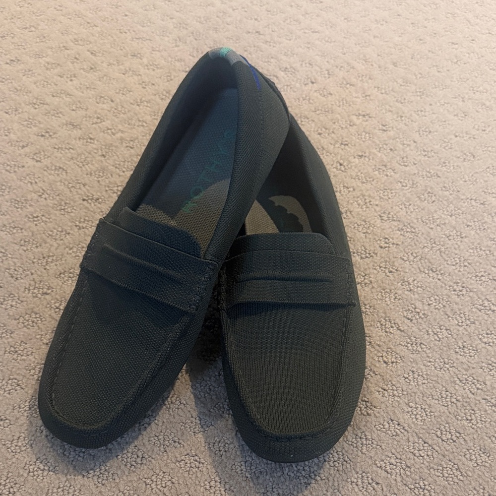Rothy's Men's Dark Green Slip-On Loafers